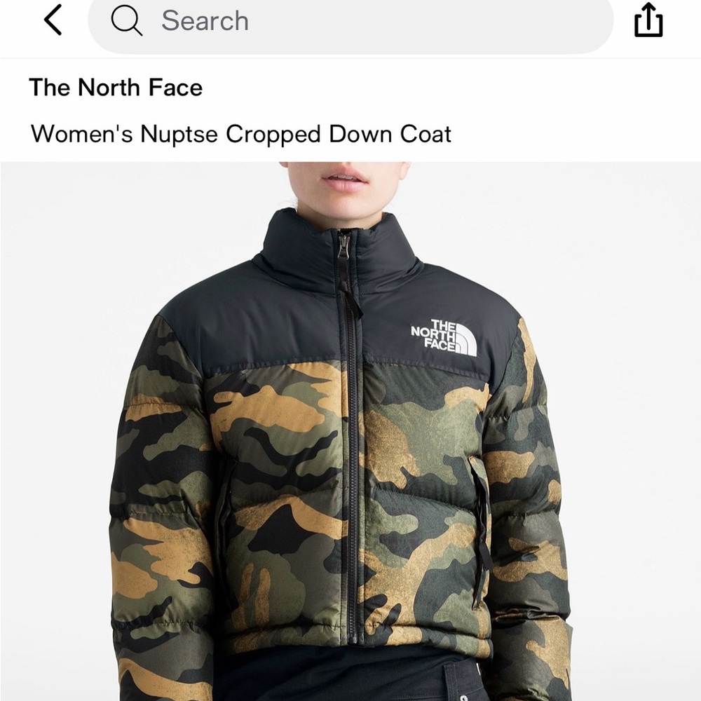 The North Face Women's Camouflage Nuptse Puffer Jacket